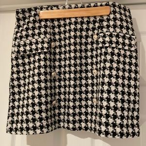 Houndstooth Skirt